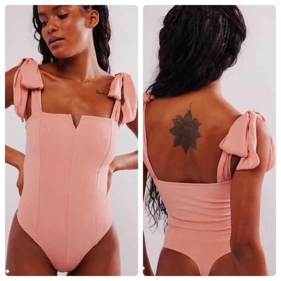 Free People Tops - Free People Lola Bodysuit Pink